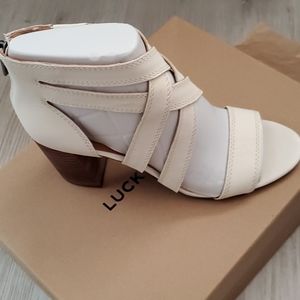 Lucky Brand high hill sandals, size 7 1/2